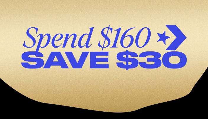 Spend $160 & Save $30 | Use Code: SS30