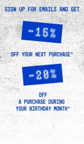 Sign Up For 15% Off