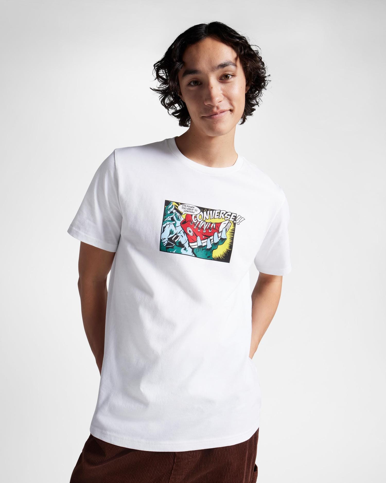 Mens Converse Comic T Shirt White Converse Australia