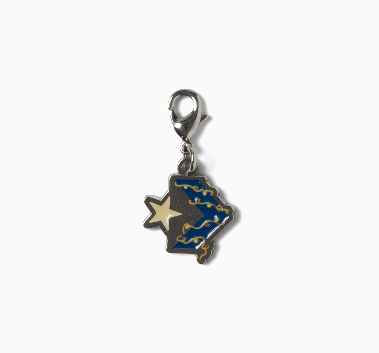 Metal Charm Converse Star Blue