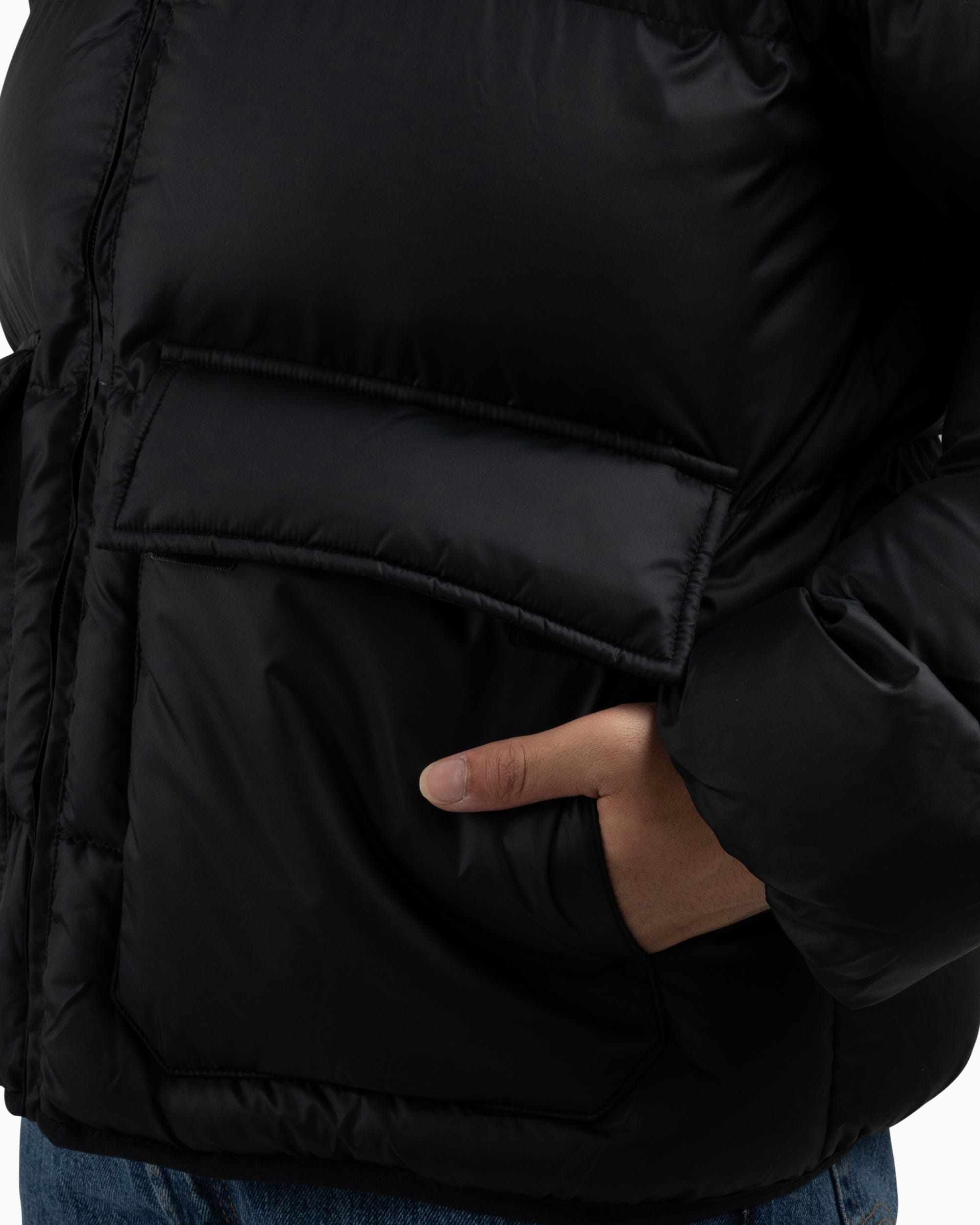 Mens Converse Pocket Puffer Jacket Converse Black Converse Australia