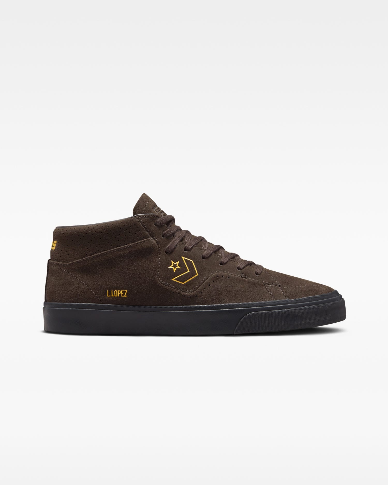 Unisex CONS Louie Lopez Pro Suede Mid Velvet Brown Converse