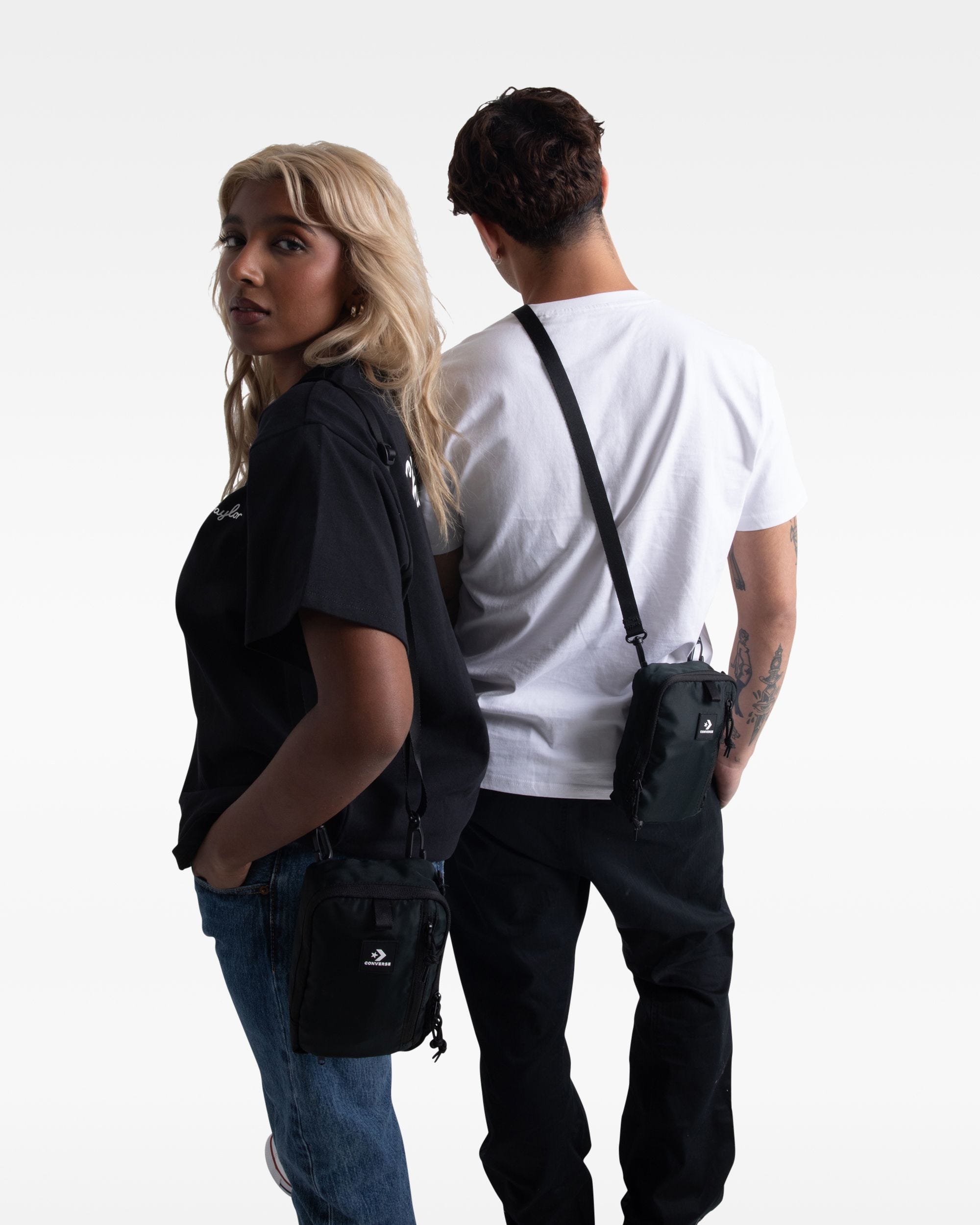 Unisex Converse Convertible Crossbody Bag Converse Black Converse Australia