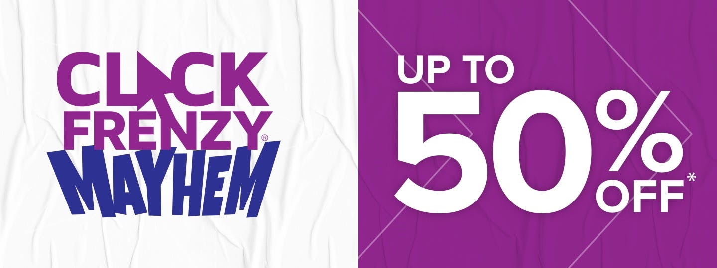 Click Frenzy: Up To 50% Off Selected Styles*