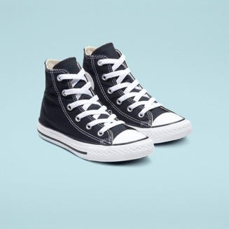 converse kids black leather shoes 