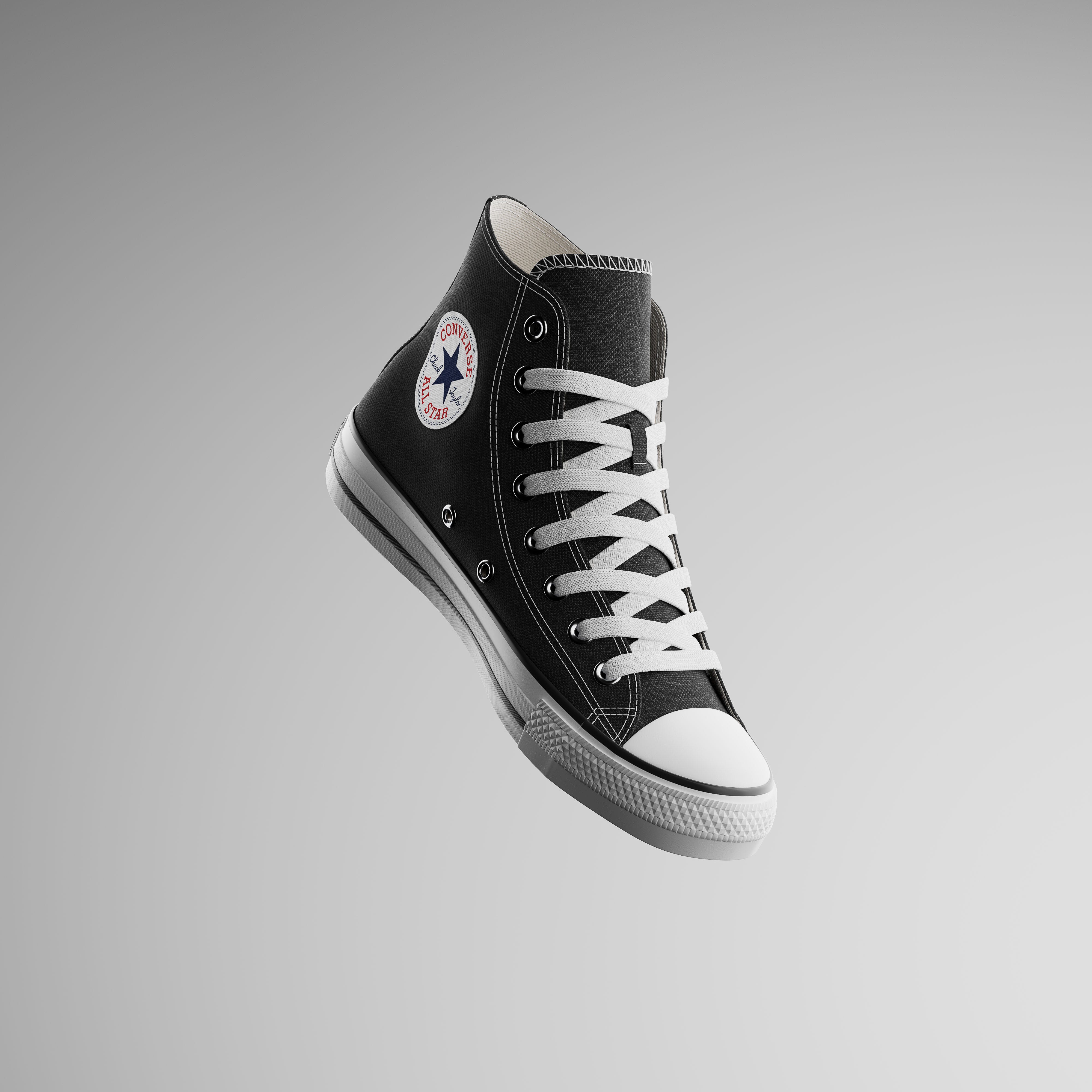 Slumkvarter Multiplikation Broderskab 360 View Of Converse Chuck Taylor All Star 3D Model Hum3D